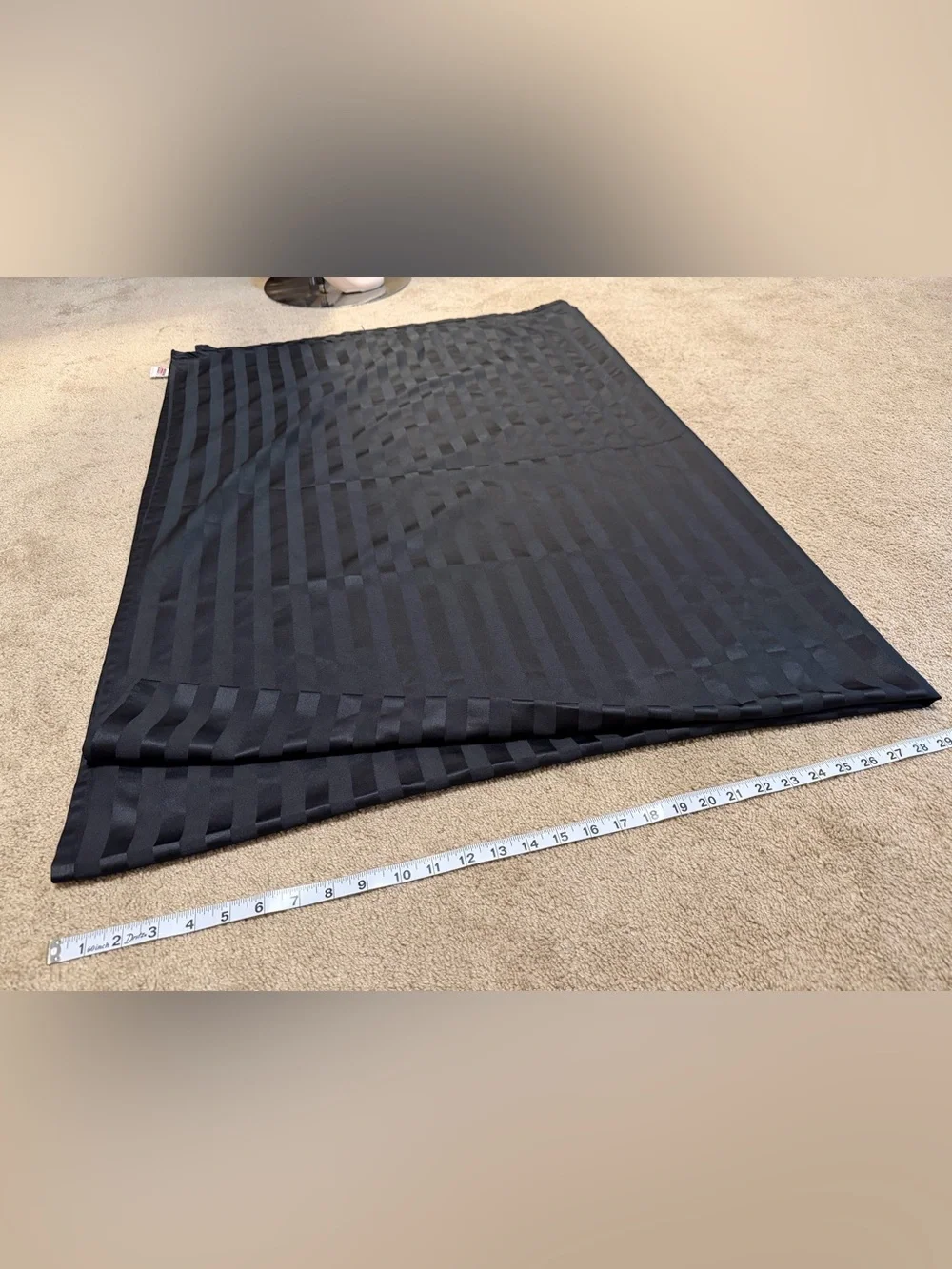 Classic Black Sheer Stripe Tablecloth